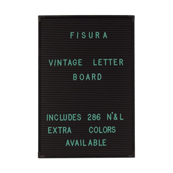 Sada 286 mentolových písmen na tabuli Fisura Vintage