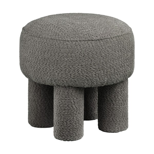 Тъмносива шенилова табуретка Canberra – House Nordic