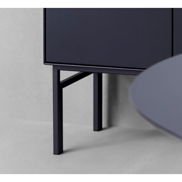 Черен шкаф за вино в дъб 91x111 cm Edge - Hammel Furniture-image-4