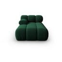 Зелен кадифен модул за диван (ляв ъгъл) Bellis - Micadoni Home