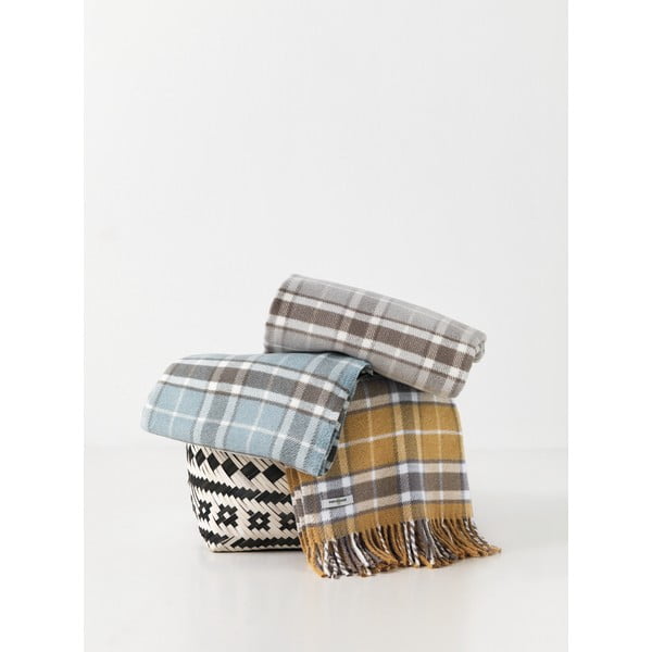 Светлосиньо каре с памук , 140 x 180 cm Texas - Euromant-image-1