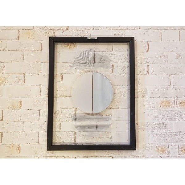 Картина върху стъкло в черна рамка Shapes II., 32 x 42 cm - Vavien Artwork-image-3