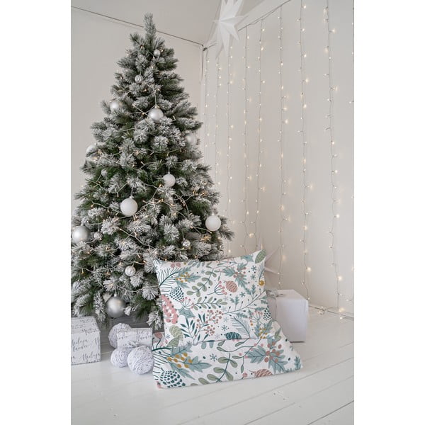 Бяло и синьо памучно спално бельо от сатен за единично легло 140x200 cm - Butter Kings-image-2