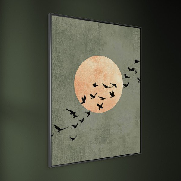 Печатна картина с включена рамка 60x80 cm Midnight Flight – Styler-image-2