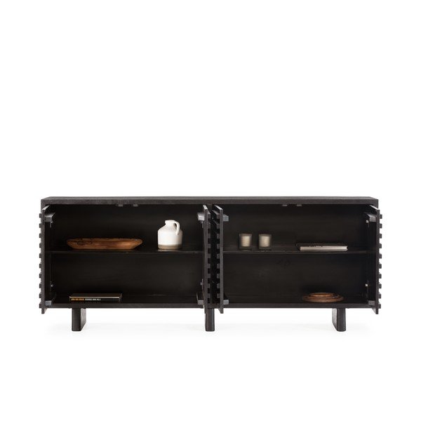 Черен скрин от масивно манго 200x80x40 cm Inaya – MOME-image-4