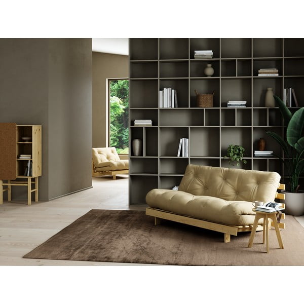 Кафяв разтегателен диван 160 cm Roots - Karup Design-image-1