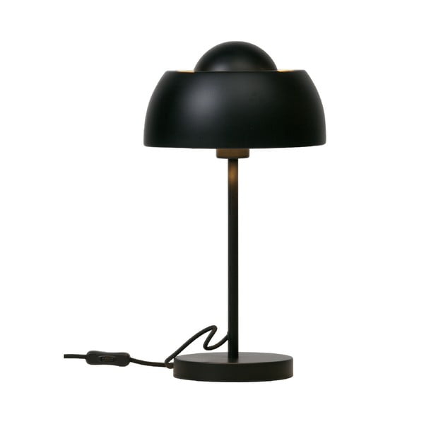 Черна настолна лампа Yvet - WOOOD