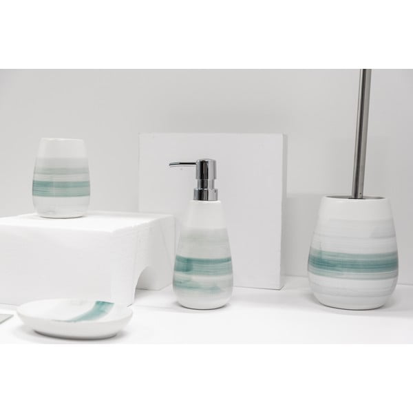 Бяла керамична чаша за четки за зъби Burgio - Wenko-image-1