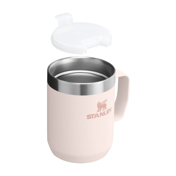Светлорозова термочаша от неръждаема стомана 230 ml Stay-Hot Camp Mug Rose Quartz – Stanley-image-2