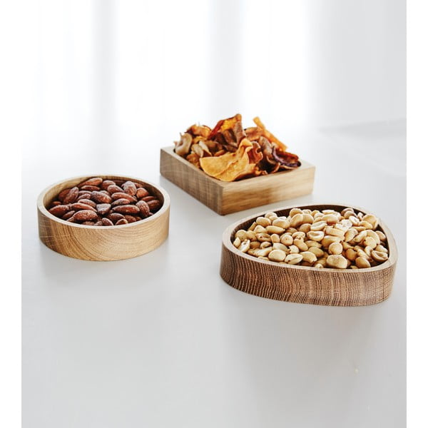 Декоративна дървена кутия за съхранение в естествен цвят ø 11x3 cm Circle S – LIND DNA-image-3