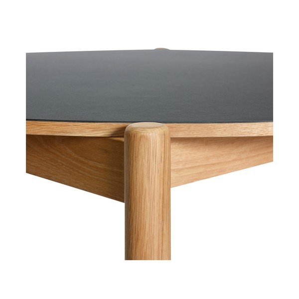 Кръгла трапезна маса от масивен дъб ø 115 cm Oblique – Hübsch-image-2