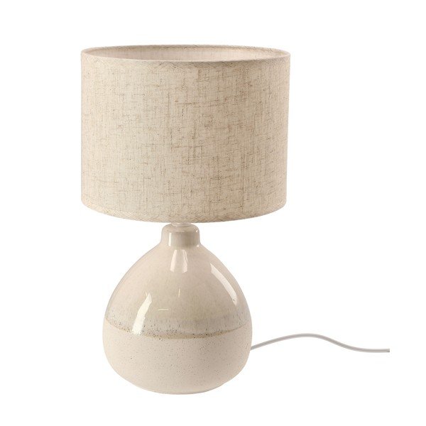Бежова настолна лампа с текстилен абажур (височина 41 cm) Ardo – Candellux Lighting-image-3