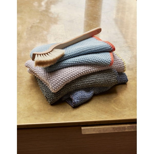 Синя памучна кърпа за чай Thea, 40 x 60 cm - Hübsch-image-2