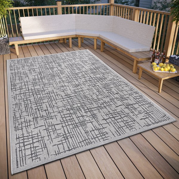 Сив външен килим 63x120 cm Clyde Telu – Hanse Home-image-1