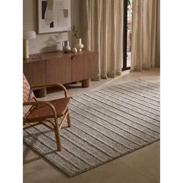 Сив ръчно изработен вълнен килим 80x150 cm Camden Parker – Ted Baker-image-1