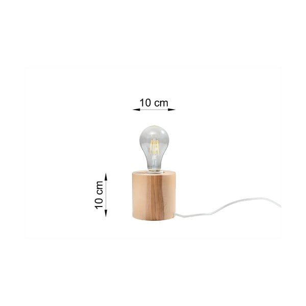 Дървена настолна лампа Elia - Sollux-image-2