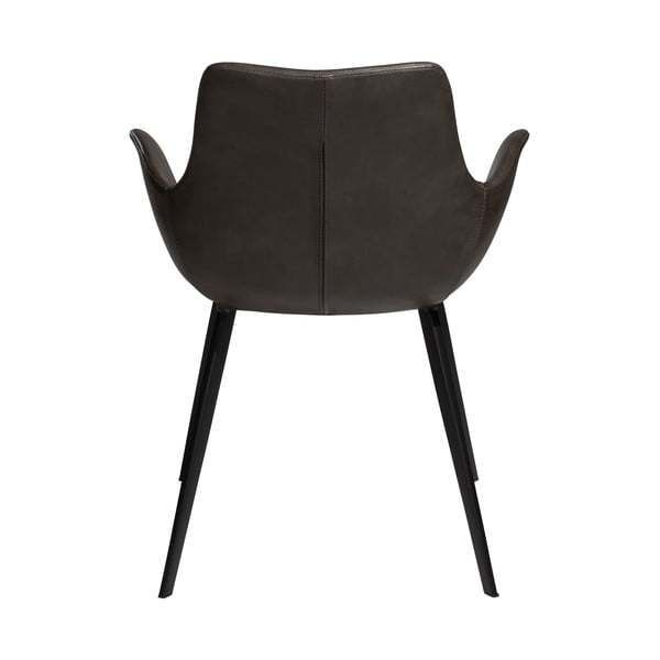 Тъмносив тапициран трапезен стол с подлакътници Hype – DAN-FORM Denmark-image-3