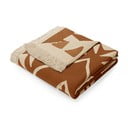 Кафяво одеяло със смес от памук , 150 x 200 cm Navajo - AmeliaHome