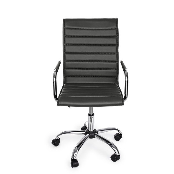 Тъмносив офис стол от имитация на кожа Perth – Yes Everyday-image-2