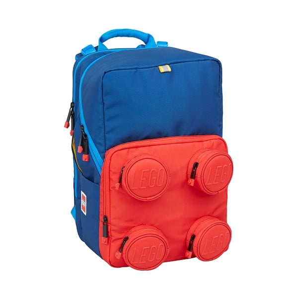 Синя и червена ученическа чанта Petersen - LEGO®