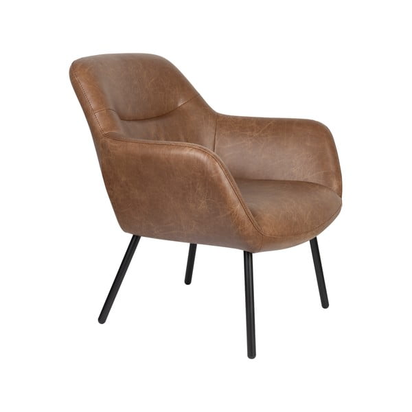 Кафяво кресло Dude – White Label