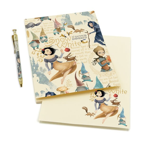 Тетрадка с химикалка 50 страници формат A5 Snow White - Kartos