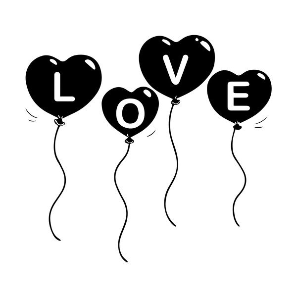 Samolepka Ambiance Baloon Love-image-2