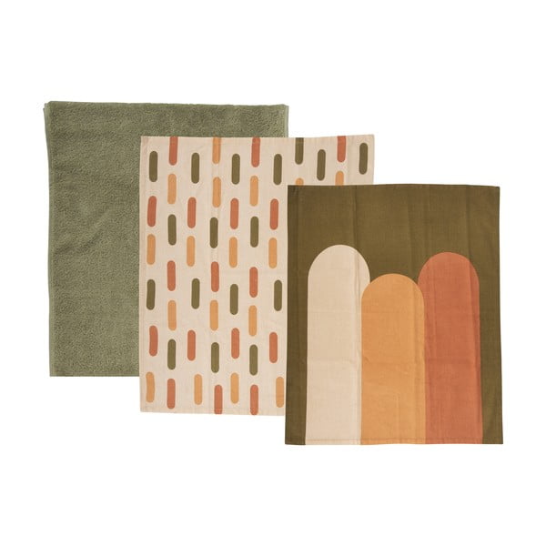 Памучни кърпи в комплект от 3 броя 55x65 cm Summer Graphics - PT LIVING