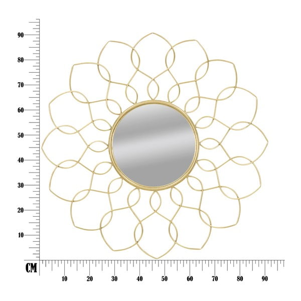 Огледало за стена в златисто, ⌀ 90 cm Girg - Mauro Ferretti-image-2