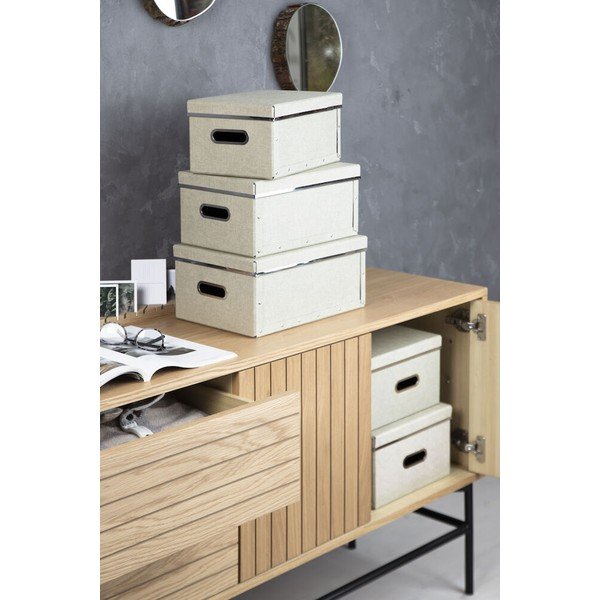 Кутии за съхранение с капак в комплект от 5 броя Joachim - Bigso Box of Sweden-image-1