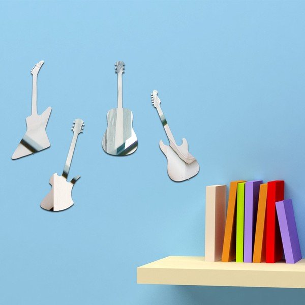 Dekorativní zrcadlo Kytary