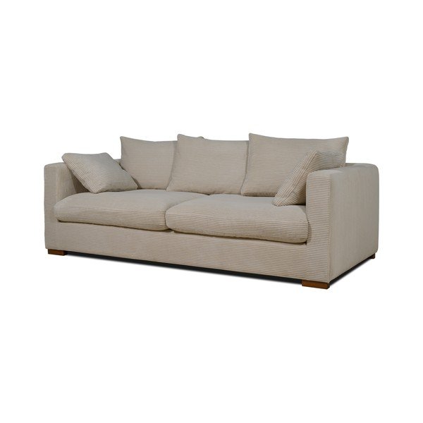 Бежов велурен диван 220 cm Comfy - Scandic-image-2