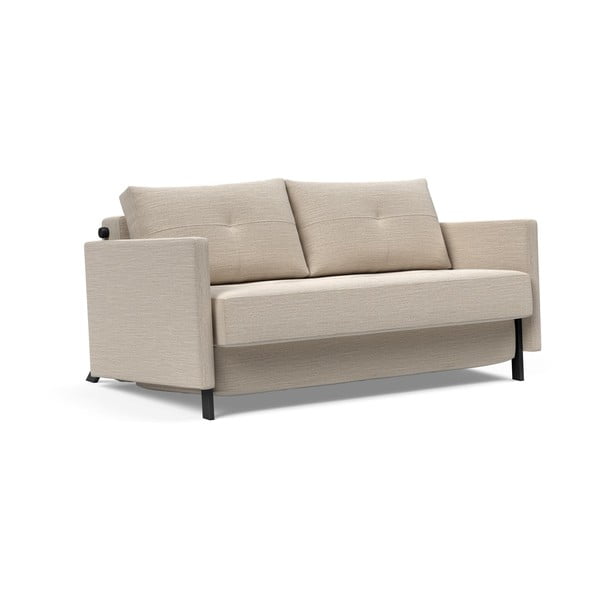 Бежов разтегателен диван с подлакътници , 140 см Cubed - Innovation-image-2