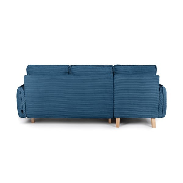 Променлив син велурен разтегателен диван Tori - Bonami Selection-image-4