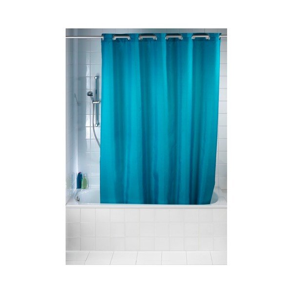 Петролено синя завеса за душ Comfort Flex, 180 x 200 cm - Wenko-image-2