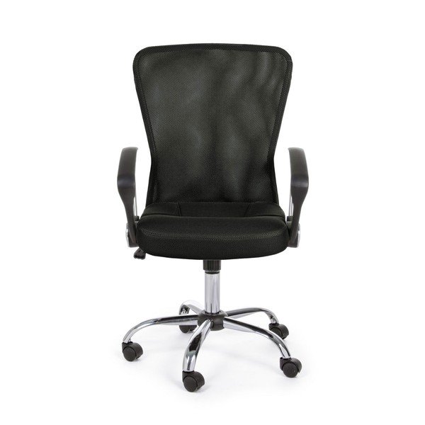 Черен тапициран офис стол Brisbane – Yes Everyday-image-1