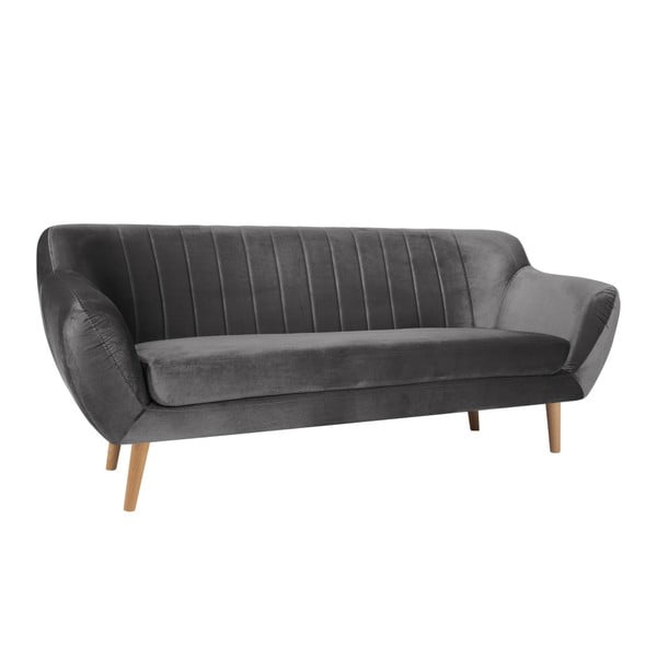 Šedá třímístná pohovka Mazzini Sofas Benito-image-3