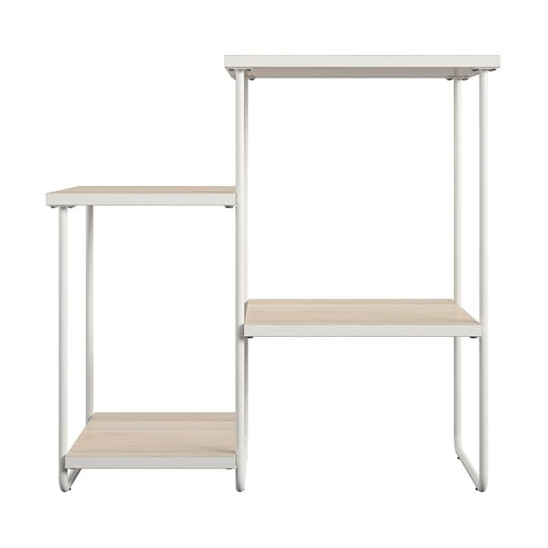 Бяло-в естествен цвят конзолна маса с ясенов плот 35x67 cm Dante – Støraa-image-3