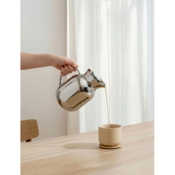 Термо кана от неръждаема стомана в сребрист цвят 1,2 l Amphora – Stelton-image-2