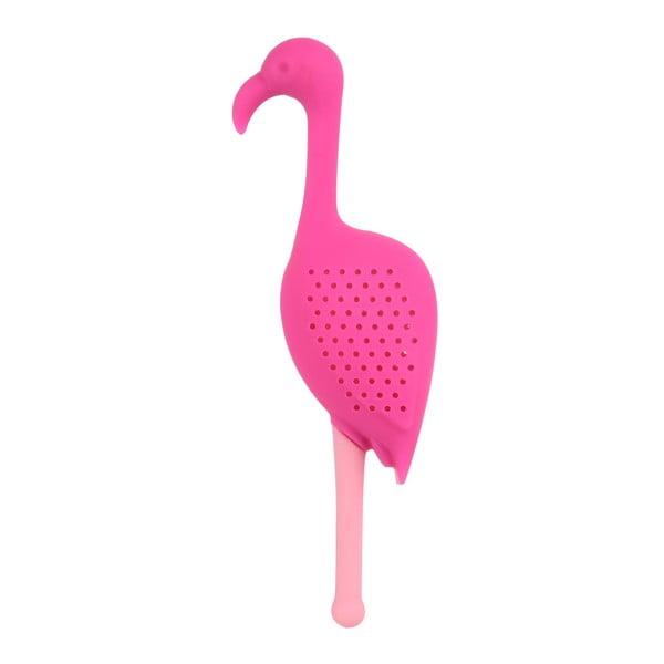 Розова цедка за чай във формата на фламинго Flamingo - Le Studio