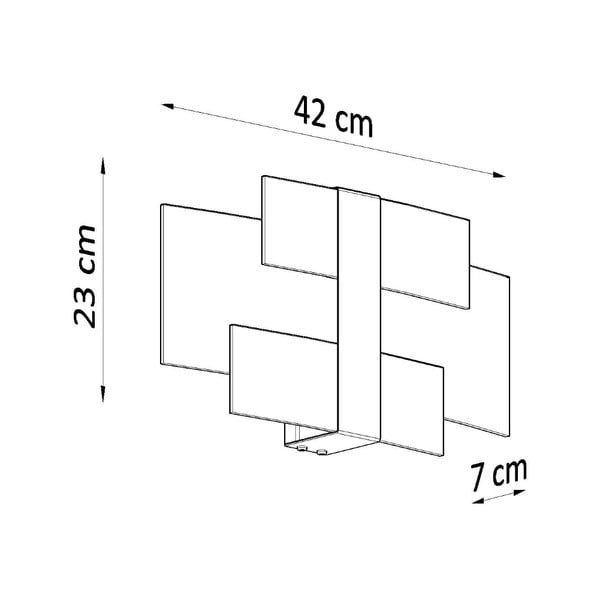Бяла стенна лампа Marett – Sollux-image-2