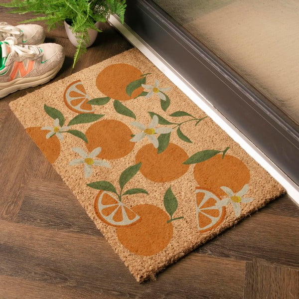 Изтривалка от кокосови влакна 40x60 cm Orange – Artsy Doormats-image-1