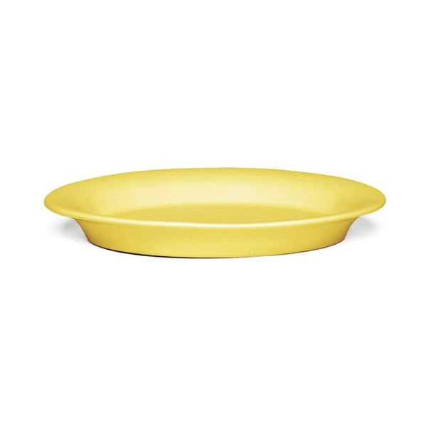 Жълта овална керамична чиния , 18 x 13 cm Ursula - Kähler Design