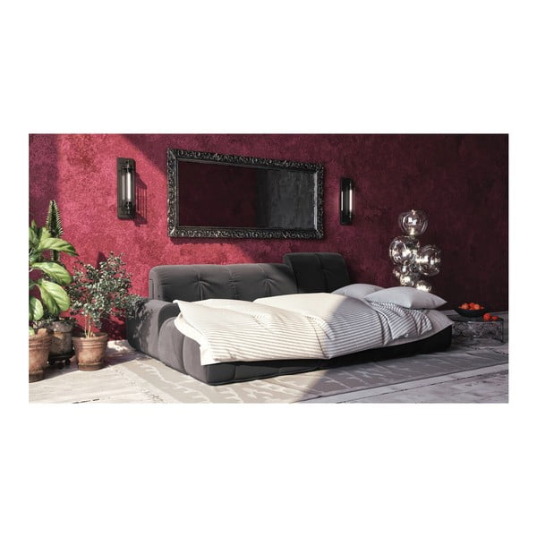 Тъмно сиво кадифено ъглово канапе Devichy , ляв ъгъл Tous - devichy-image-3