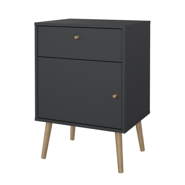 Нощно шкафче в антрацит Bodo - Tvilum-image-4