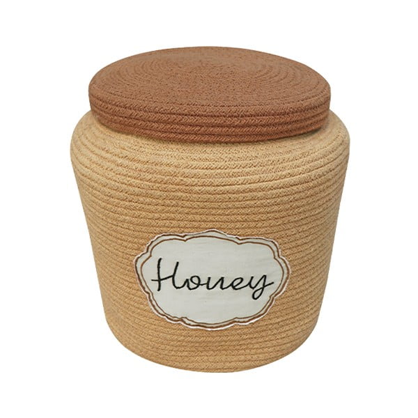 Светлокафява текстилна детска кошница за играчки ø 28x27 cm Honey Pot – Lorena Canals