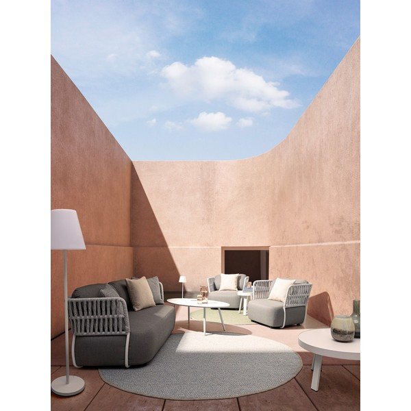 Бяла LED подова лампа с дистанционно управление/с високоговорител (височина 150 cm) Solar – Bizzotto-image-3