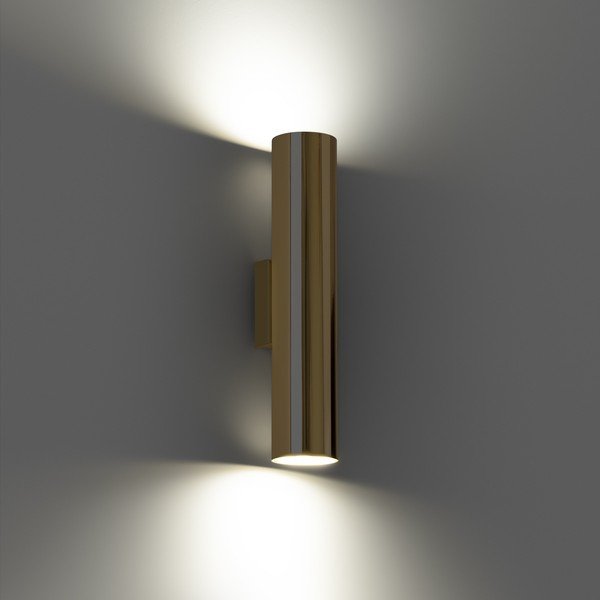 Метална стенна лампа  в златист цвят ø 6 cm Castro – Sollux-image-3