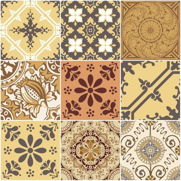 Комплект от 9 стикера за къщички, 10 x 10 cm Baroque - Ambiance-image-1