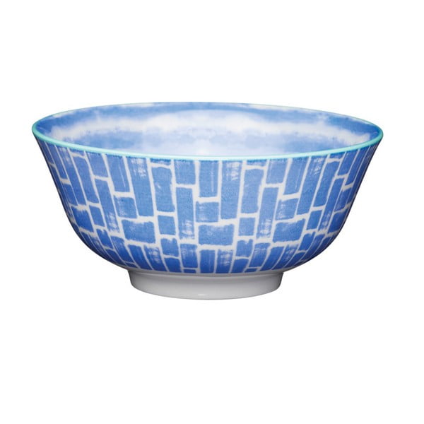 Modrá kameninová miska Kitchen Craft Watercolour, ⌀ 15,5 cm